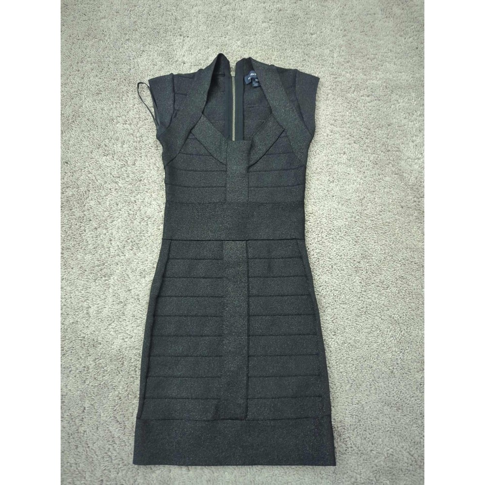 French Connection Sheath Dress‎ Womens 4 Black Sleeveless Mini